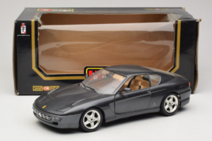 Ferrari 456 GT Grijs Metallic Bburago 1:18 3036-G1 Metaal — afbeelding 8 van 8