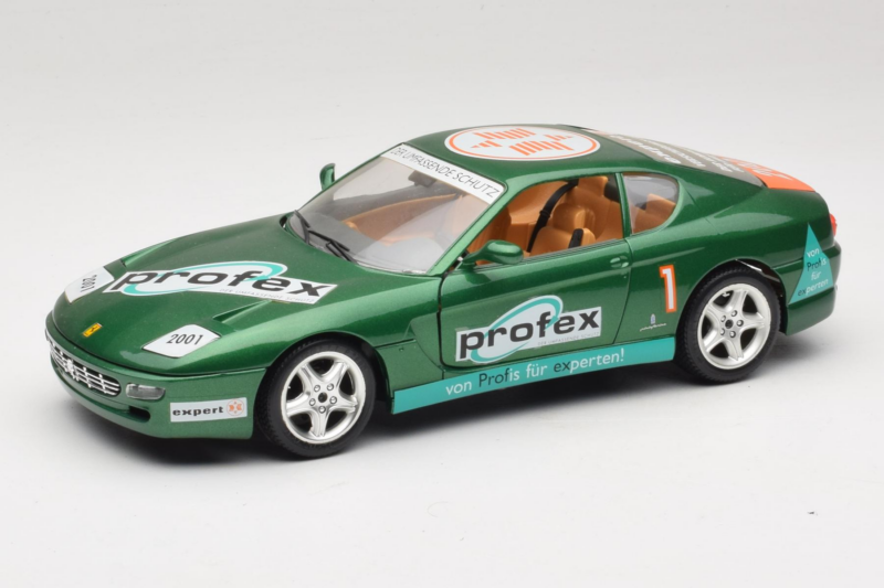 Ferrari 456 GT Profex #1 Groen 1992 Bburago 1:18 3336-GR1 Metaal