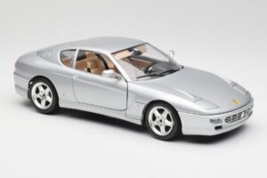 Ferrari 456 GT Zilver Bburago 1:18 3036-M2 Metaal — afbeelding 6 van 8