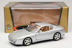 Ferrari 456 GT Zilver Bburago 1:18 3336-S1 Metaal — afbeelding 8 van 8