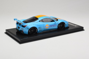 Ferrari 458 LB Works Gulf Blue Orange BBA 1:18 REMC033 Hars — afbeelding 3 van 7