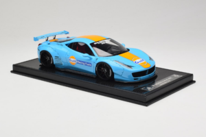 Ferrari 458 LB Works Gulf Blue Orange BBA 1:18 REMC033 Hars — afbeelding 4 van 7