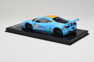 Ferrari 458 LB Works Gulf Blue Orange BBA 1:18 REMC033 Hars — afbeelding 5 van 7