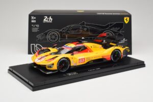 Ferrari 499P Hypercar AF Corse #83 R. Kubica / Y. Ye / R. Shwartzman 24 Hours of Le Mans 2024 Bburago 1:18 18-16313-83-VET Me — afbeelding 9 van 9