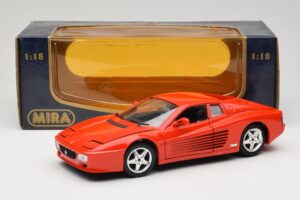 Ferrari 512 TR Rood Mira 1:18 6144 Metaal — afbeelding 8 van 8