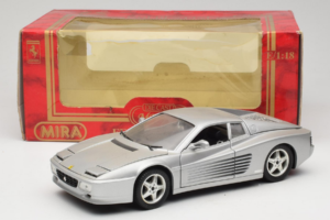 Ferrari 512 TR Zilver Mira 1:18 6178-B1 Metaal — afbeelding 8 van 8
