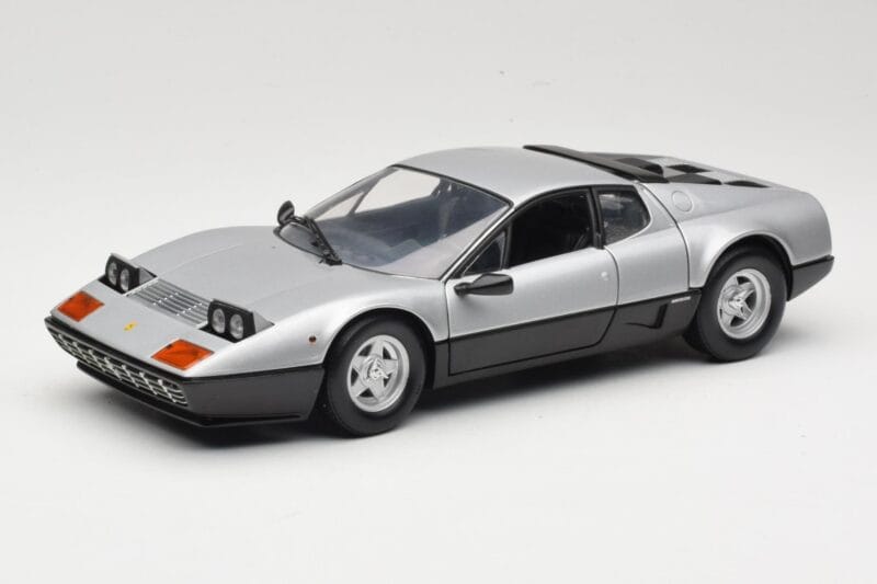 Ferrari 512BB Zilver Kyosho 1:18 08171S Metaal