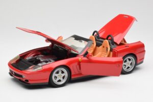 Ferrari 550 Barchetta Pininfarina Rood Bburago 1:18 327660 Metaal — afbeelding 2 van 8