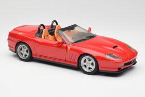 Ferrari 550 Barchetta Pininfarina Rood Bburago 1:18 327660 Metaal — afbeelding 6 van 8