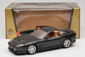 Ferrari 550 Maranello Zwart Metallic Bburago 1:18 3344-B1 Metaal — afbeelding 8 van 8