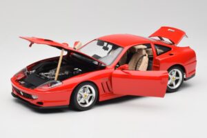 Ferrari 550 Maranello Rood Bburago 1:18 3064 Metaal — afbeelding 2 van 8