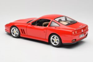 Ferrari 550 Maranello Rood Bburago 1:18 3064 Metaal — afbeelding 7 van 8