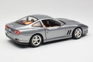 Ferrari 550 Maranello Zilver Bburago 1:18 3344 Metaal — afbeelding 3 van 8