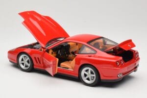 Ferrari 575M Maranello Rood Hot Wheels 1:18 54937 Metaal — afbeelding 5 van 8