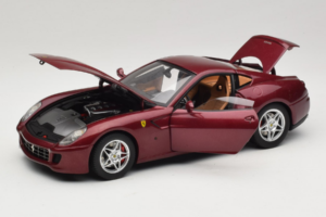 Ferrari 599 GTB Fiorano Donkerrood Hot Wheels 1:18 M1200 Metaal — afbeelding 2 van 8