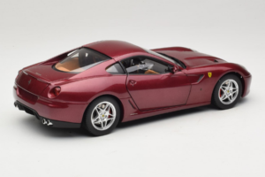 Ferrari 599 GTB Fiorano Donkerrood Hot Wheels 1:18 M1200 Metaal — afbeelding 3 van 8