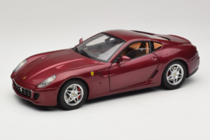Ferrari 599 GTB Fiorano Donkerrood Hot Wheels 1:18 M1200 Metaal
