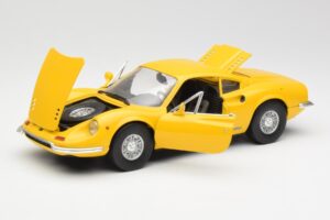 Ferrari Dino 246 GT Geel Anson 1:18 30301W Metaal — afbeelding 2 van 8