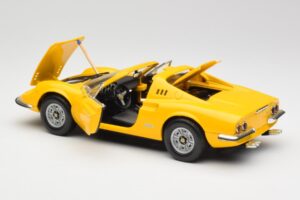 Ferrari Dino 246 GTS Geel Hot Wheels 1:18 23920 Metaal — afbeelding 5 van 8