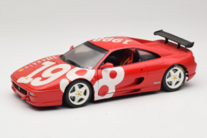 Ferrari F355 Berlinetta Rood met witte wielen UT Models 1:18 180074020-P2 Metaal