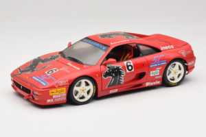 Ferrari F355 Berlinetta Diavia #6 Rood UT Models 1:18 180074020-P3 Metaal