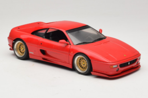 Ferrari F355 Berlinetta Rood Met Custom Gouden Velgen UT Models 1:18 180074020-P5 Metaal — afbeelding 6 van 8