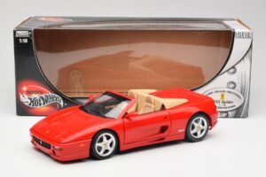 Ferrari F355 Spider Rood Hot Wheels 1:18 25733 Metaal — afbeelding 8 van 8
