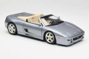 Ferrari F355 Spider Zilver Hot Wheels 1:18 23907-M1 Metaal — afbeelding 6 van 8