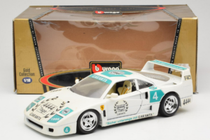 Ferrari F40 4444 Tage Garanta #4 Wit Bburago 1:18 3332-W5 Metaal — afbeelding 8 van 8
