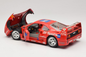 Ferrari F40 #40 J-P. Jabouille / O. Grouillard Art Sports 1987 Bburago 1:18 3332-A1 Metaal — afbeelding 5 van 8