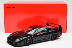Ferrari F40 Zwart Kyosho 1:18 08416BK Metaal — afbeelding 10 van 10