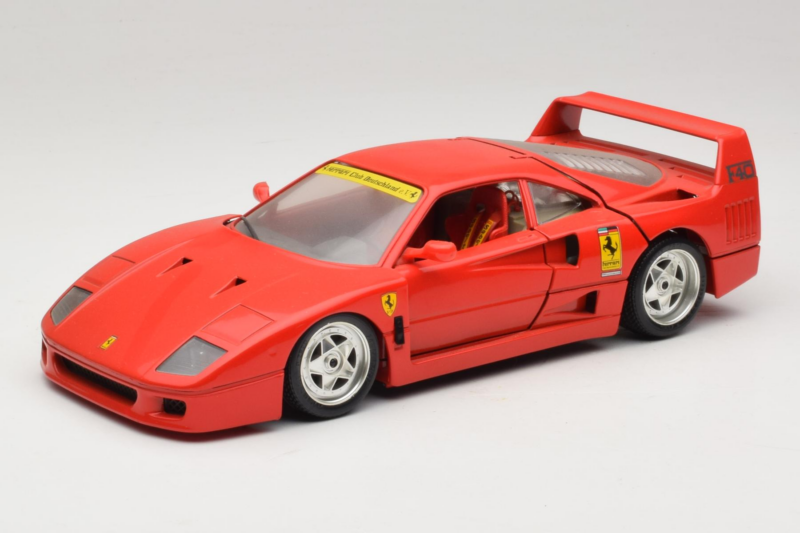 Ferrari F40 Club Deutschland Rood Bburago 1:18 3032-L3 Metaal