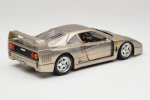 Ferrari F40 Dark Chrome Silver Kroymans Limited Edition Bburago 1:18 3032-C2 Metaal — afbeelding 3 van 8