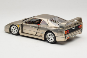 Ferrari F40 Dark Chrome Silver Kroymans Limited Edition Bburago 1:18 3032-C2 Metaal — afbeelding 7 van 8