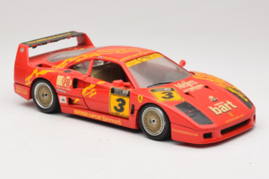 Ferrari F40 Evoluzione #3 Brummel Rood 1987 Bburago 1:18 3022-P2 Metaal — afbeelding 6 van 8