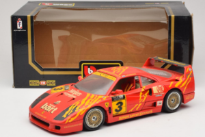 Ferrari F40 Evoluzione #3 Brummel Rood 1987 Bburago 1:18 3022-P2 Metaal — afbeelding 8 van 8