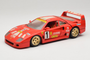 Ferrari F40 Evoluzione #1 Pirelli Rood 1992 Bburago 1:18 3042-P1 Metaal
