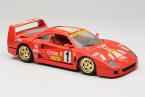 Ferrari F40 Evoluzione #1 Pirelli Rood 1992 Bburago 1:18 3042-P1 Metaal — afbeelding 6 van 8