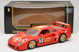 Ferrari F40 Evoluzione #1 Pirelli Rood 1992 Bburago 1:18 3042-P1 Metaal — afbeelding 8 van 8