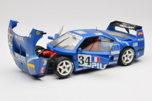 Ferrari F40 Evoluzione #34 Blauw Custom 1987 Bburago 1:18 3032-C1 Metaal — afbeelding 2 van 8