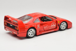 Ferrari F40 Evoluzione FC Nürnberg Special Edition Rood Bburago 1:18 3042-FCN Metaal — afbeelding 3 van 8