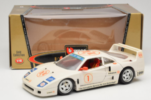 Ferrari F40 #1 Expert Wit 1987 Bburago 1:18 3332-W2 Metaal — afbeelding 8 van 8