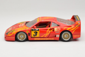 Ferrari F40 #3 F. Kroymans Ferrari Imports Kroymans BBS Wheels Rood 1987 Bburago 1:18 3032-H1 Metaal — afbeelding 4 van 8