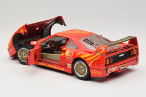 Ferrari F40 #3 F. Kroymans Ferrari Imports Kroymans BBS Wheels Rood 1987 Bburago 1:18 3032-H1 Metaal — afbeelding 5 van 8