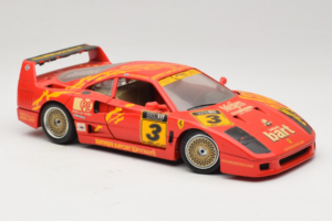 Ferrari F40 #3 F. Kroymans Ferrari Imports Kroymans BBS Wheels Rood 1987 Bburago 1:18 3032-H1 Metaal — afbeelding 6 van 8