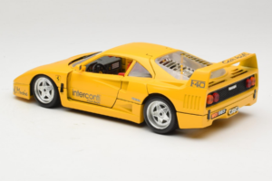 Ferrari F40 Interconti Car HiFi Geel Bburago 1:18 3032-I1 Metaal — afbeelding 7 van 8