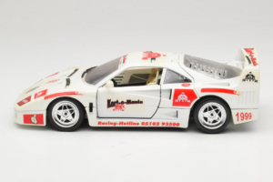 Ferrari F40 Kart-o-Mania Wit Bburago 1:18 3332-W3 Metaal — afbeelding 4 van 8