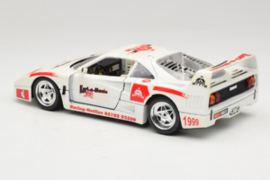 Ferrari F40 Kart-o-Mania Wit Bburago 1:18 3332-W3 Metaal — afbeelding 7 van 8