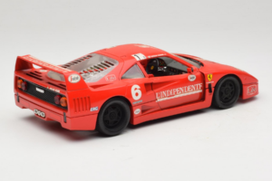 Ferrari F40 #6 V. Colombo L'Indipendente Rood 1987 Bburago 1:18 3032-L1 Metaal — afbeelding 3 van 8
