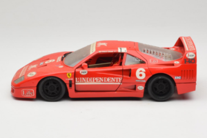 Ferrari F40 #6 V. Colombo L'Indipendente Rood 1987 Bburago 1:18 3032-L1 Metaal — afbeelding 4 van 8